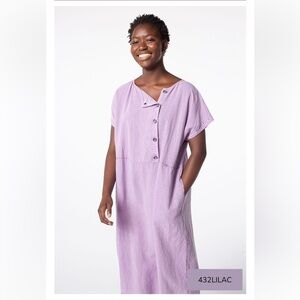 ISCHIKO® Dress Fayola / Lyocell-Linen in Lilac